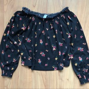 H&M Flower Print Crop Top